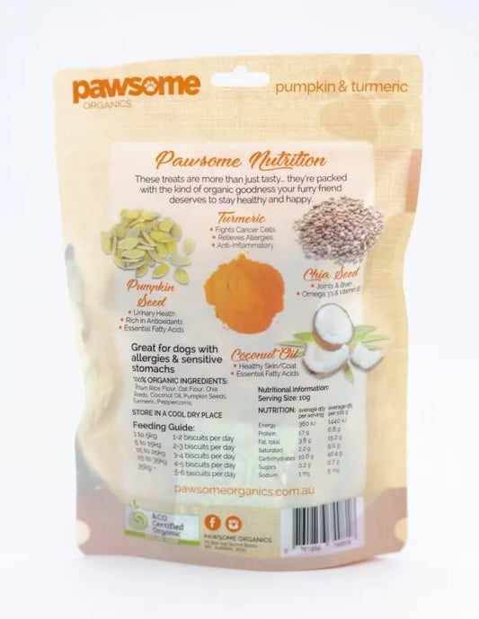 Pawdrop Pumpkin Turmeric Treats — Joint & Digestion 200g