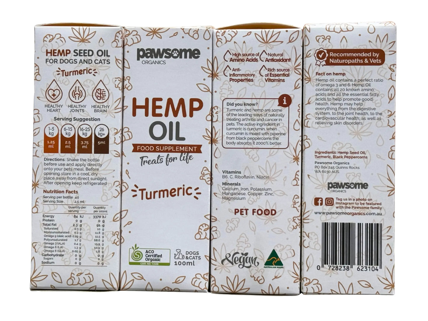 Turmeric Hemp Oil 100ml — Everyday Joint Comfort