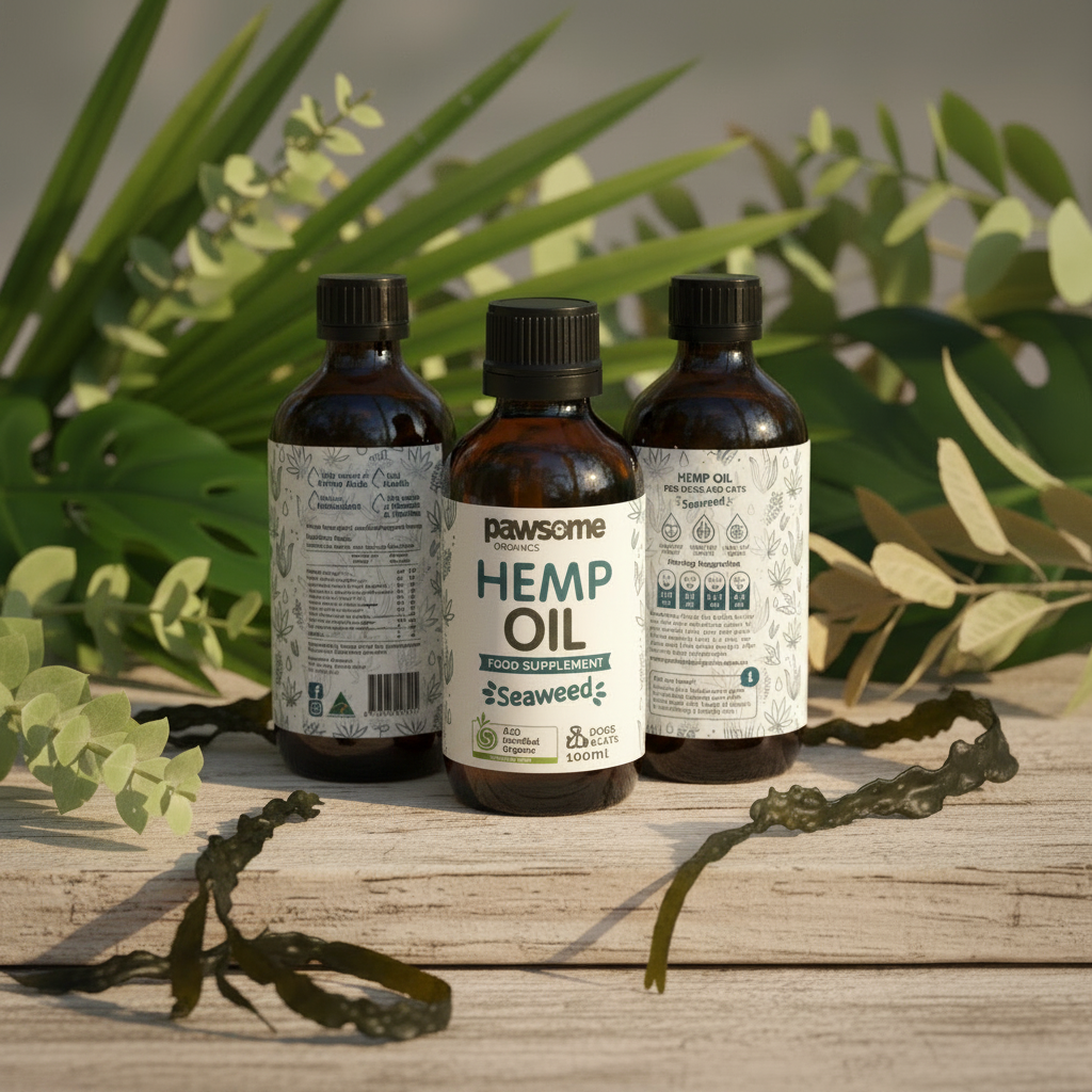 Hemp Oil Seaweed — Back Bottles Nature Styled