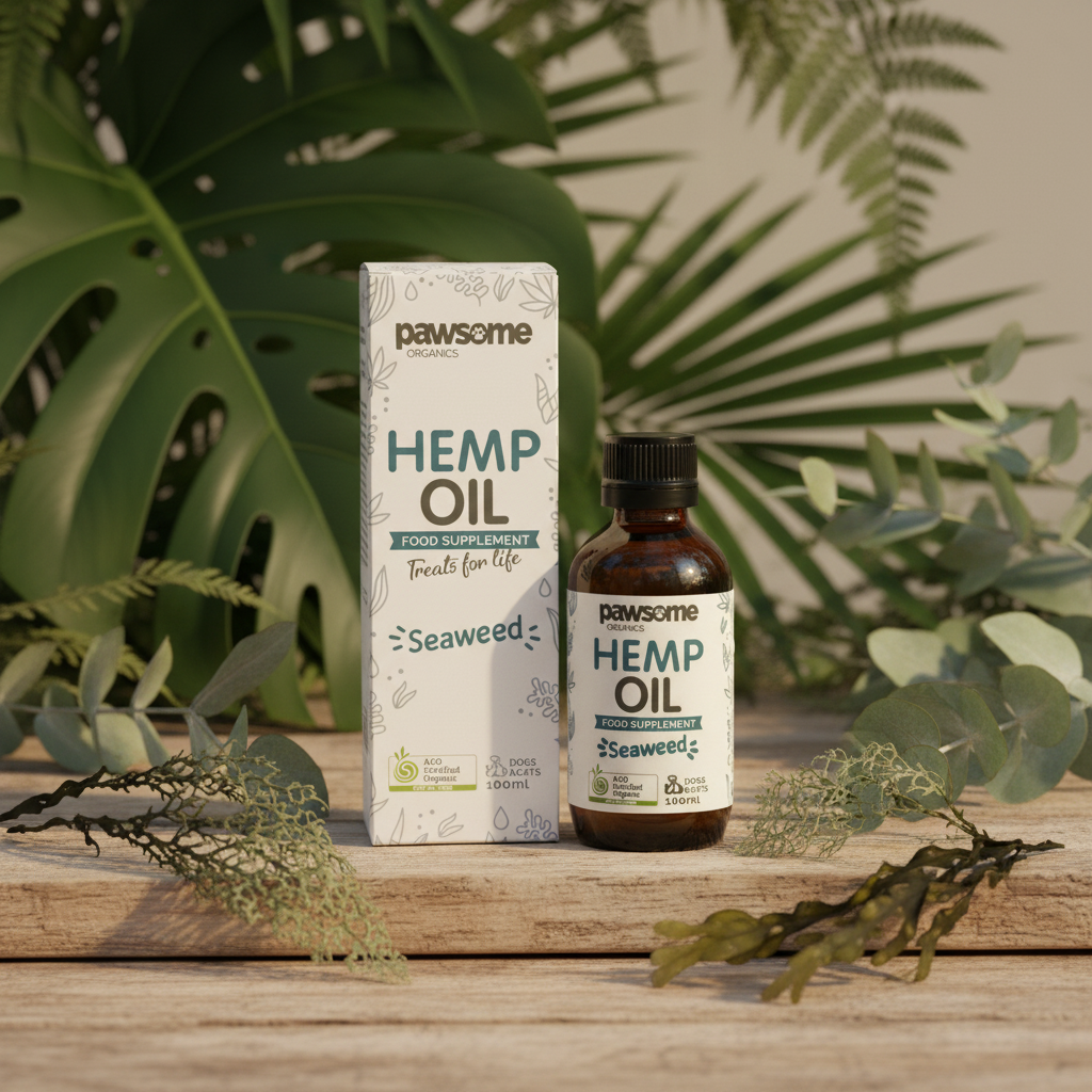 Hemp Seed Oil Seaweed — Bottle & Box